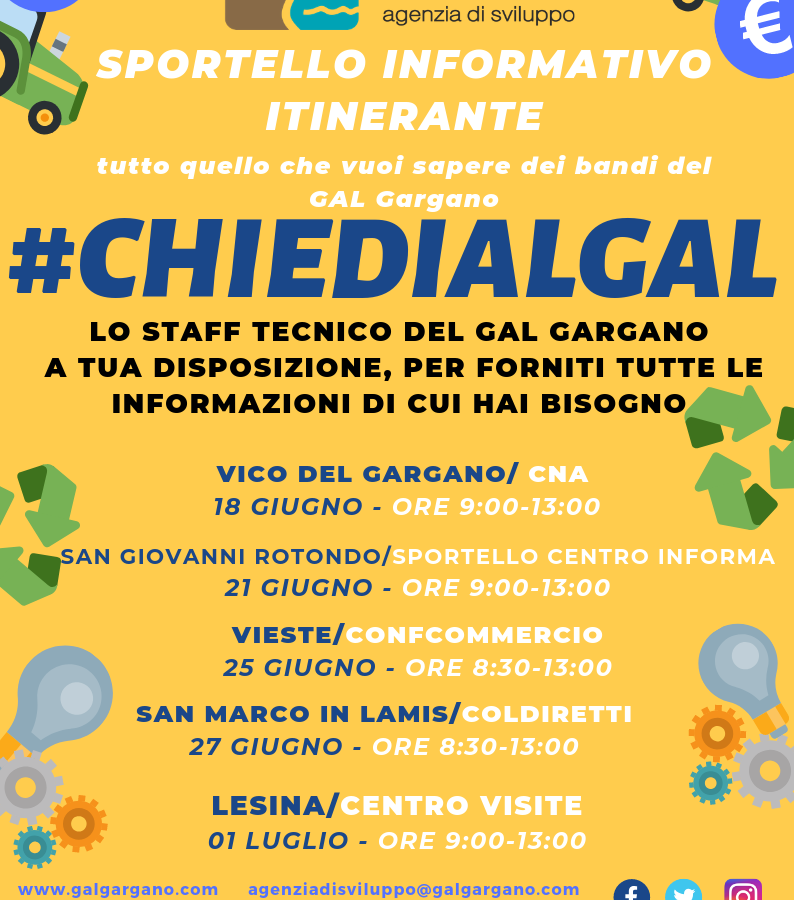 Sportello Informativo Itinerante #ChiedialGal