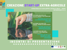 Incontri con il territorio - presentazione bando 3.2  “Creazione start-up extra-agricole”