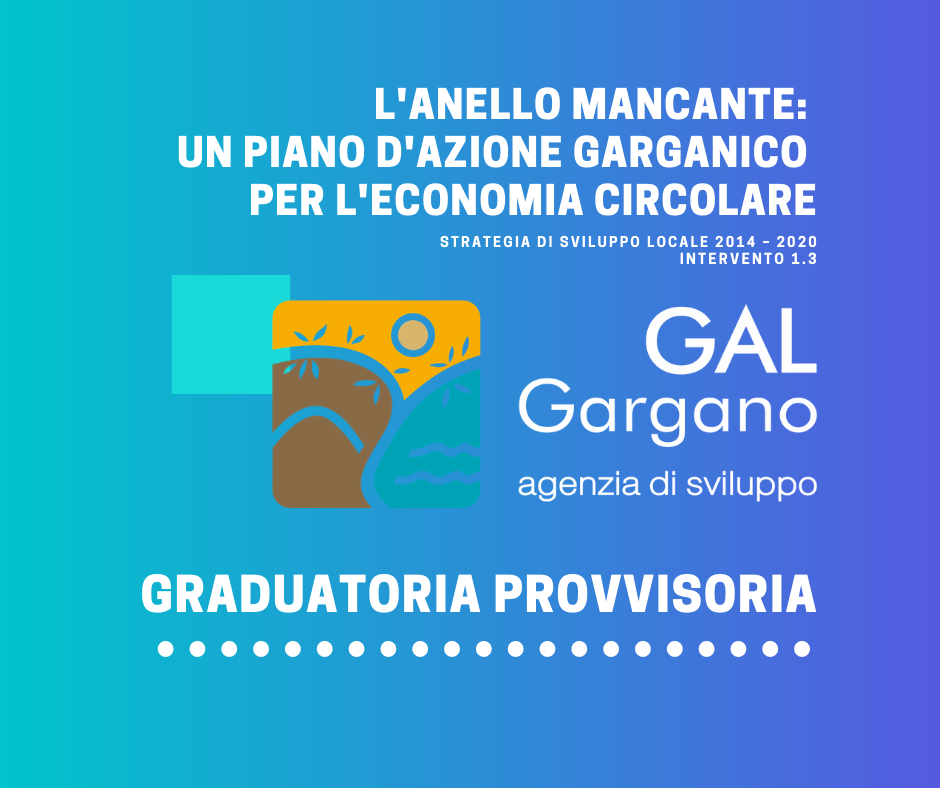 BANDO GAL INTERVENTO 1.3 - Graduatoria Provvisoria
