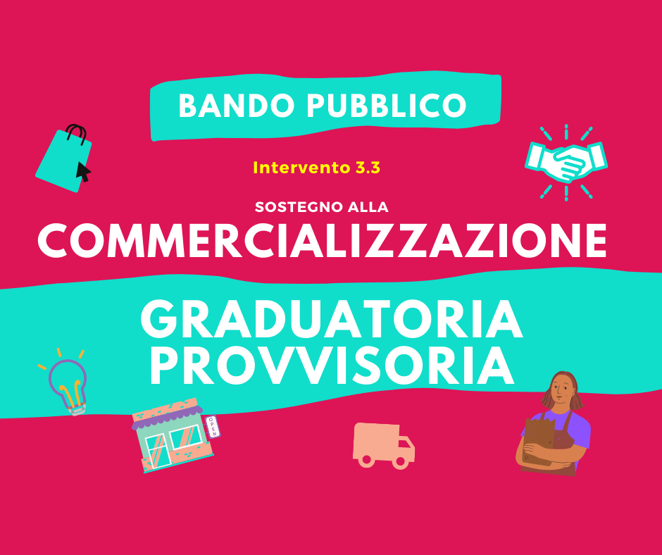 BANDO GAL INTERVENTO 3.3 - Graduatoria Provvisoria