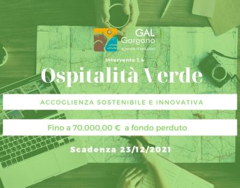 Riapertura Intervento 1.4 - Finanziamenti a fondo perduto per le attività ricettive di piccole dimensioni