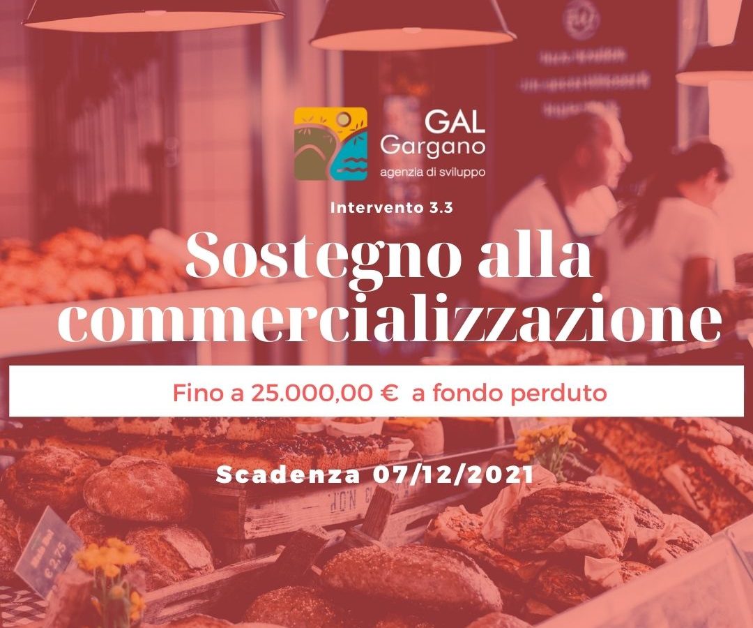 Sostegno alla commercializzazione - Apertura termini Intervento 3.3